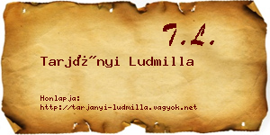 Tarjányi Ludmilla névjegykártya
